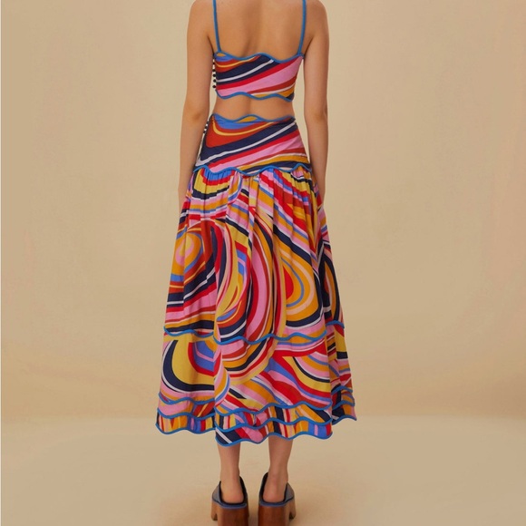 Farm Rio Colorwaves Two-Piece Set xxs - Picture 4 of 13